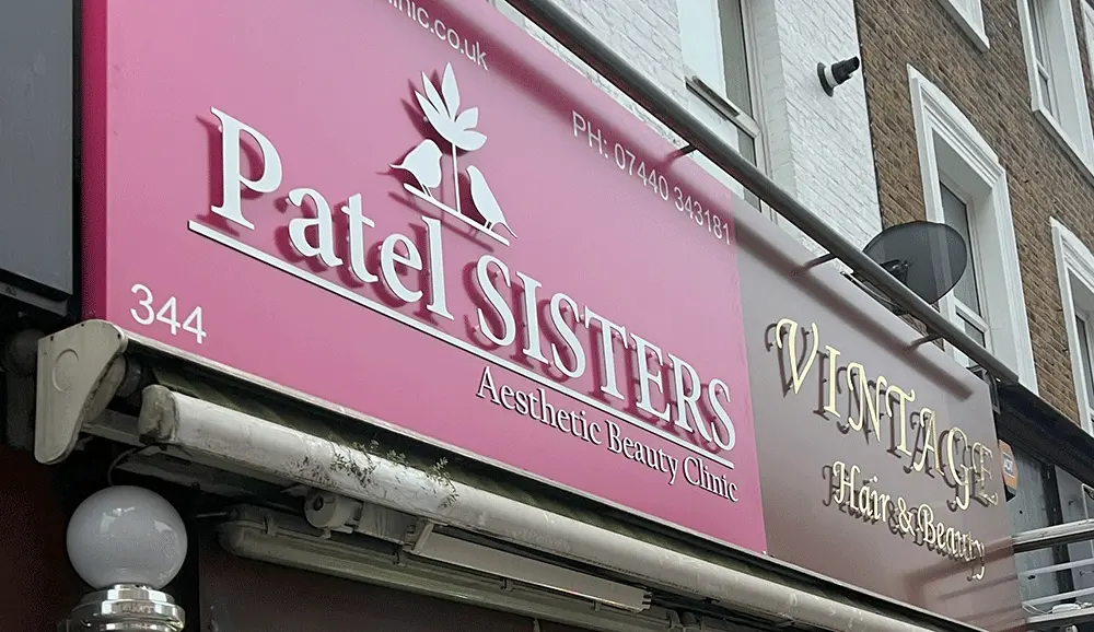 Metal Flat Cut Letters Shop Sign